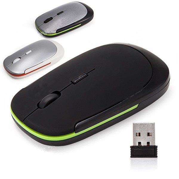 2,4 GHz 1600dpi Sem Fio Mouse Óptico com Mini Receptor USB